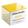 Taza de cristal Citizen Green Breakfast de 700 ml blanco