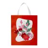 Bolsa de papel Smartfold de 230 g/m² con asas de cinta y laminado brillante - 31 x 12 x 39 cm blanco