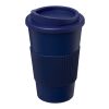 Vaso térmico Americano® de 350 ml con agarradera Azul | sin montaje de publicidad | no disponible | no disponible