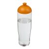 Bidón deportivo con Tapa Dome de 700 ml H2O Tempo® Transparente-Naranja | sin montaje de publicidad | no disponible | no disponible