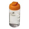 Bidón deportivo con Tapa Flip de 500 ml H2O Bop® Transparente-Naranja | sin montaje de publicidad | no disponible | no disponible