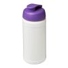 Bidón deportivo con Tapa Flip de 500 ml Baseline™ Plus Transparente claro-Morado | sin montaje de publicidad | no disponible | no disponible