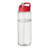 Bidón deportivo con tapa con boquilla de 850 ml "H2O Vibe" Blanco-Rojo | sin montaje de publicidad | no disponible | no disponible
