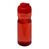 Bidón deportivo con tapa Flip de 650 ml "H2O Eco" Rojo-Rojo | sin montaje de publicidad | no disponible | no disponible