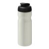 Bidón deportivo con tapa Flip de 650&nbsp;ml "H2O Eco" Blanco marfil-Negro intenso | sin montaje de publicidad | no disponible | no disponible