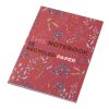 Libreta A5 de tapa blanda con 50 hojas de papel reciclado "Novella Austen" Rojo