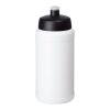 Bidón deportivo reciclado de 500 ml "Baseline" Blanco-Negro intenso | sin montaje de publicidad | no disponible | no disponible
