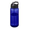 Bidón deportivo con tapa con boquilla de 600 ml "H2O Active® Octave Tritan™" Azul-Negro intenso | sin montaje de publicidad | no disponible | no disponible