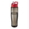 Bidón deportivo de 700 ml con tapa con boquilla "H2O Active® Eco Tempo" Rojo-Carbón | sin montaje de publicidad | no disponible | no disponible