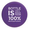 Bidón de agua de 700 ml con tapa de rosca "H2O Active® Eco Tempo" Morado-Carbón | sin montaje de publicidad | no disponible | no disponible