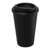 Taza con aislamiento de 350 ml de material reciclado "Americano®" negro | sin montaje de publicidad | no disponible | no disponible