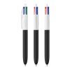 BIC® 4 Colours Soft Blanco-Negro intenso | Impresión De Pantalla 1 color | Cuerpo-a la derecha del clip&nbsp; | 30.00 mm x 43.00 mm