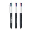 BIC® 4 Colours Wood Style Blanco-Negro