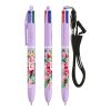 BIC® 4 Colours® Pastel + lanyard Púrpura pastel