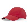 Gorra sandwich reciclada de 6 paneles Cool Fit GRS "Morion" Estándar | Rojo | sin montaje de publicidad | no disponible | no disponible | no disponible