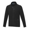 Chaqueta polar con cremallera entera reciclada GRS para hombre "Amber" Negro | XL