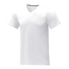 Camiseta de manga corta y cuello en V para hombre "Somoto" Blanco | S