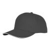 Gorra Ceto de 5 paneles con ribete Gris tormenta