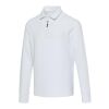 Polo unisex de manga larga y media cremallera "Zeus" Blanco | no disponible | sin montaje de publicidad | no disponible | no disponible
