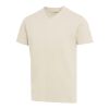 Camiseta orgánica unisex de 200 g/m² con certificado OCS de manga corta y cuello de pico "Balfour" Sandstone | XL