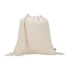 MAIORCA. Bolsa mochila 100% algodón reciclado (180 g/m²) Beige | sin montaje de publicidad