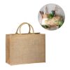 SHANTI. Bolso de yute (360 g/m²) Beige | sin montaje de publicidad