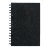 MISHIMA. Cuaderno A5 con tapa semidura de fieltro reciclado (100% rPET) con anillas y páginas rayadas Impresión De Pantalla 1 color