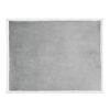 HEIDEN. Manta polar reversible (190 g/m²) con cinta de raso y tarjeta personalizada gris | sin montaje de publicidad