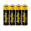 Paquete de 4 pilas AA recargables Aqiila con conexión USB-C de 2000 mAh Negro