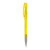 Bolígrafo Nash MT Transparente Amarillo-Amarillo | Tampografía 1 color | on the clip | 30 mm x 5 mm | no disponible