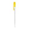 Bolígrafo Nash opaco Blanco-Amarillo | Tampografía 1 color | on the clip | 30 mm x 5 mm | no disponible