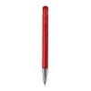 Bolígrafo Atlas punta de metal transparente Rojo / Blanco-Rojo / Blanco | Impresión De Pantalla 1 color | 180 grados del clip | 50 mm x 25 mm | no disponible