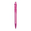 Bolígrafo Ducal Clear transparente Rosa-Rosa | Impresión De Pantalla 1 color | 90 grados del clip | 40 mm x 25 mm | no disponible