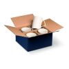 Caja de carton para 4 tazas Azúl oscuro | sin montaje de publicidad