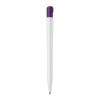 Bolígrafo S45 opaco Blanco-Violeta transparente | Tampografía 1 color | on the clip | 25 mm x 6 mm | no disponible