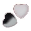 Bálsamo labial metálico plano en forma de corazón Rojo / Blanco