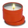 Vela aromática Dhyana a base de plantas en lata reciclada Naranja | sin montaje de publicidad | no disponible | no disponible