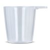 Vaso de chupito para festivales con cordón Blanco-Blanco