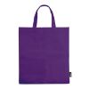 Bolsa Non Woven asas cortas 75g/m² Transparente morada | sin montaje de publicidad | no disponible | no disponible | no disponible