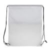 Bolsa con cordón 210T R-PET con cremallera Blanco | sin montaje de publicidad | no disponible | no disponible | no disponible