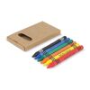 6 lápices de colores en caja de manualidades Natural | sin montaje de publicidad | no disponible | no disponible