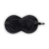 Almohada con antifaz de viaje y funda con cremallera Negro