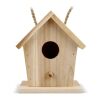Pequeña casita para pájaros fabricada con madera FSC Natural