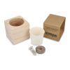 Juego de maceteros de madera FSC - Microverduras Natural | sin montaje de publicidad | no disponible | no disponible