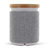 Bamboo wireless speaker Gris pizarra | Tampografía 1 color | top | Ø 50 mm | no disponible