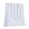 Bolsa de algodón reciclado con fuelle 140g/m² 38x10x42cm Blanco | sin montaje de publicidad | no disponible | no disponible | no disponible