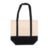 Bolsa de la compra de algodón OEKO-TEX® 140g/m² 40x10x35cm Negro | sin montaje de publicidad | no disponible | no disponible | no disponible