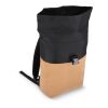 Mochila Rolltop corcho y R-PET 18L Negro | sin montaje de publicidad | no disponible | no disponible | no disponible