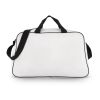 Bolsa deportiva y de viaje R-PET 600D, 48 x 25 x 28 cm, 30 litros Blanco-Negro