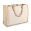 Bolsa de yute-algodón OEKO-TEX® 42,5 x 19 x 32 cm 320 g/m². Beige | sin montaje de publicidad | no disponible | no disponible